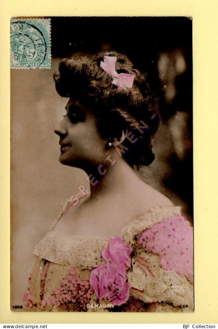 DAMAURY - Artiste 1900 – Femme - Photo Reutlinger Paris (voir Scan Recto/verso) - Entertainers