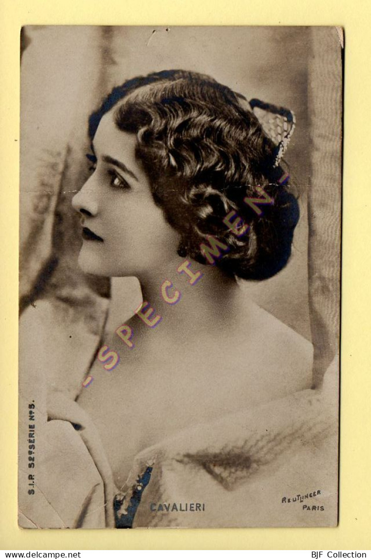 CAVALIERI – Artiste 1900 – Femme – Photo Reutlinger Paris (voir Scan Recto/verso) - Artistas