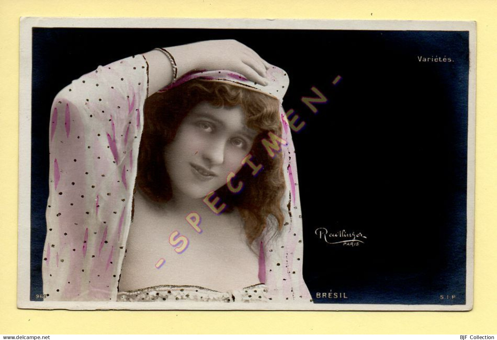 BRESIL – Artiste 1900 – Femme (Variétés) – Photo Reutlinger Paris (voir Cachet Hopital De Campagne N°1) - Artistas