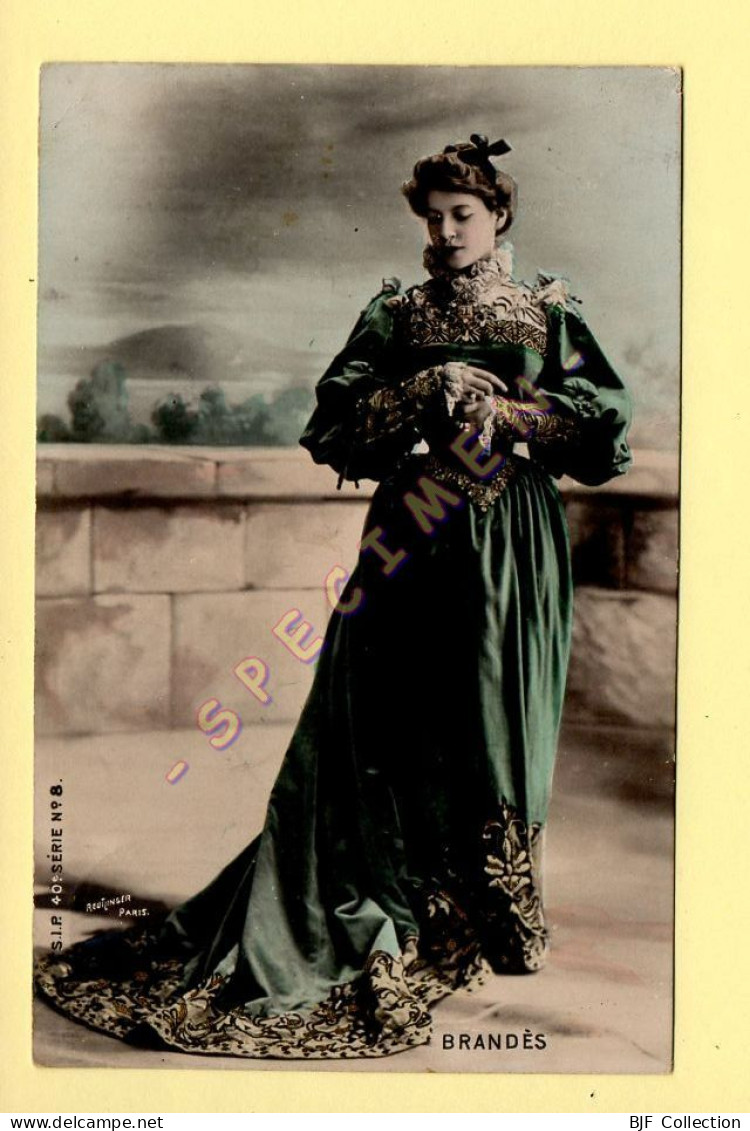 BRANDES – Artiste 1900 – Femme – Photo Reutlinger Paris (voir Scan Recto/verso) - Artistas