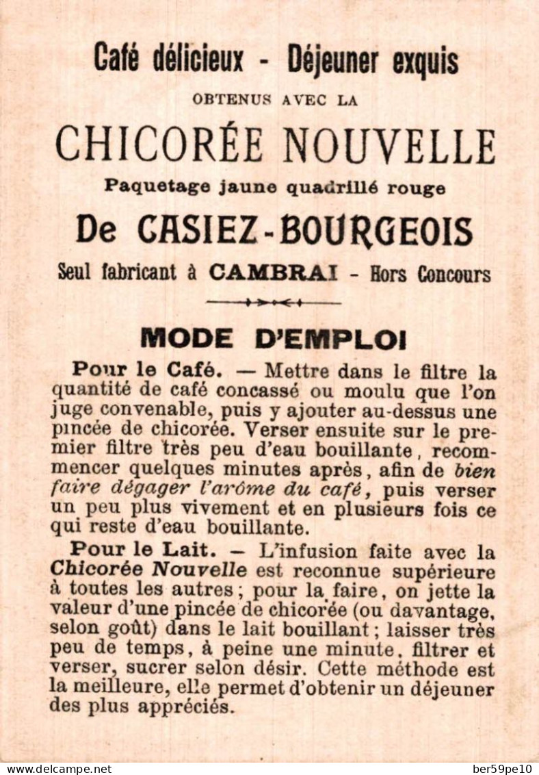 CHROMO CHICOREE NOUVELLE CASIEZ-BOURGEOIS A CAMBRAI / PARAGUAY - Tè & Caffè