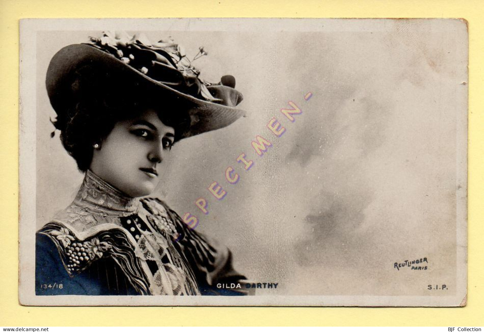 GILDA DARTHY- Artiste 1900 - Femme - Photo Reutlinger Paris (voir Scan Recto/verso) - Artiesten