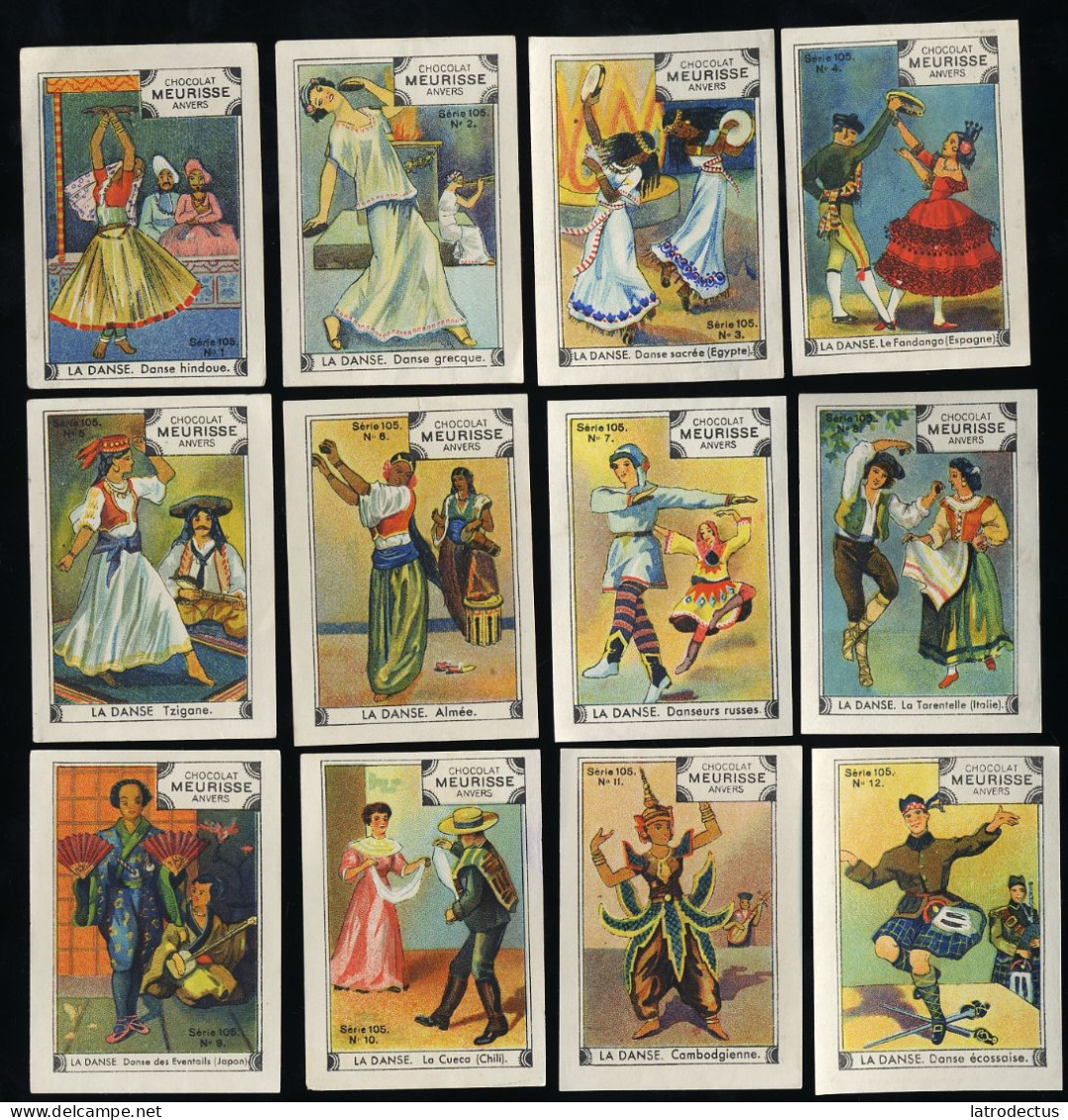 Meurisse - Ca 1930 - 105 - La Danse, Dance, Dancing - Full Serie - Other & Unclassified