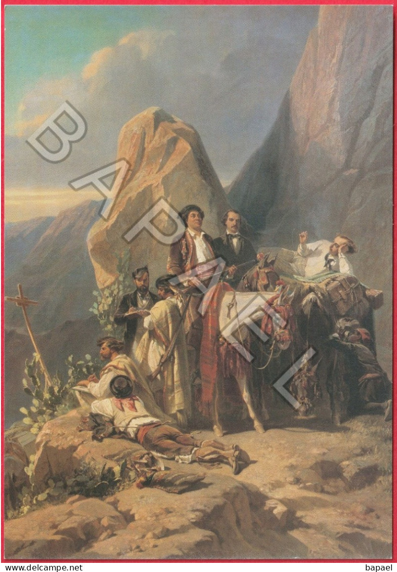 Carte Postale - ''Le Voyage En Espagne'' Huile Sur Toile D'Eugène Giraud (Cliché Bruno Arigoni) - Malerei & Gemälde