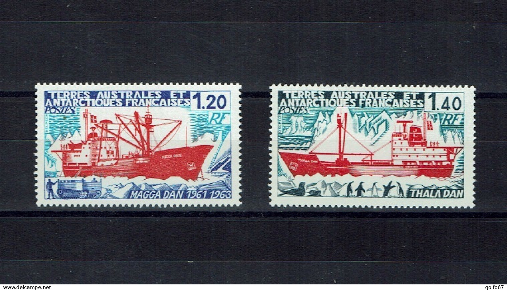 TAAF 1977 Y&T N° 66 & 67 NEUF** - Unused Stamps