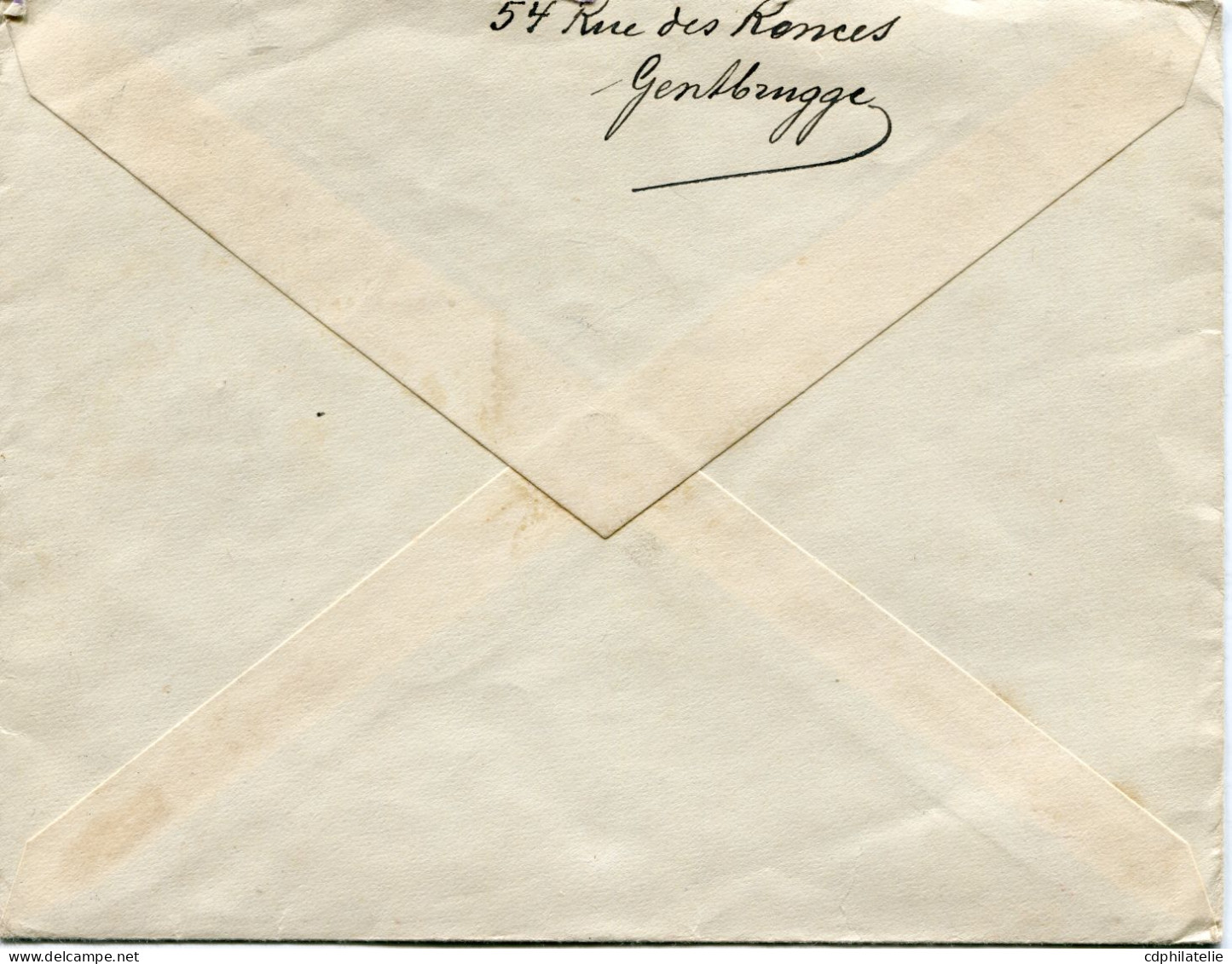 BELGIQUE LETTRE DEPART GENT 15 VII 1939 POUR LA FRANCE - Cartas & Documentos