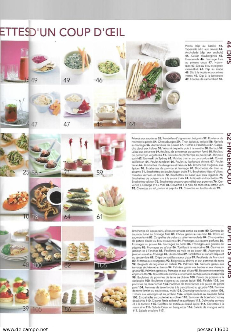 Apéro Et Mini Bouchées   BR TBE  In-4 Collectif édition Marabout Chef 2002 - Gastronomie