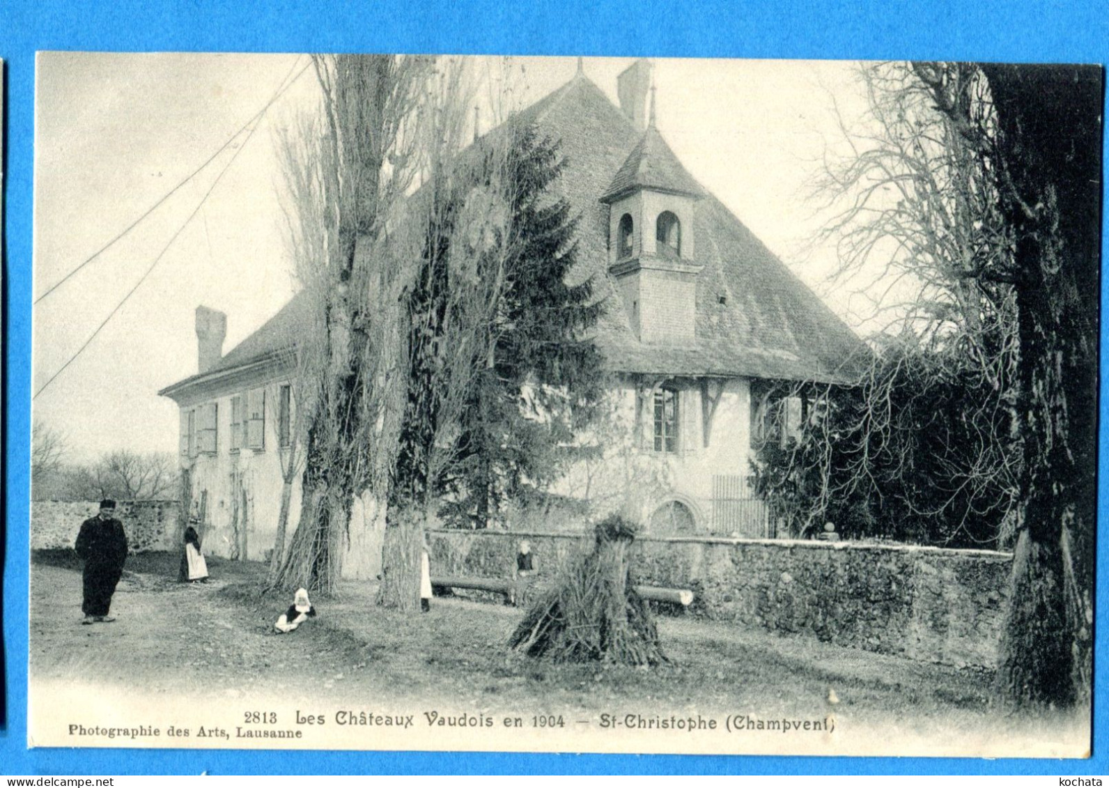 VIX057, St. Christophe Champvent, Animée,  Les Châteaux Vaudois, 2813, Non Circulée - Champvent 