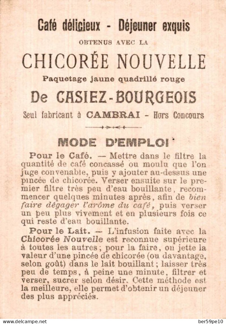 CHROMO CHICOREE NOUVELLE CASIEZ-BOURGEOIS A CAMBRAI / CHILI - Thé & Café