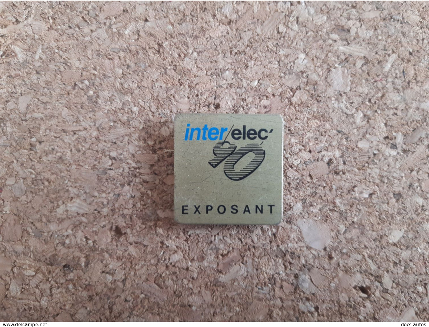 Pin's Inter Elec' 90 - Exposant - Trademarks