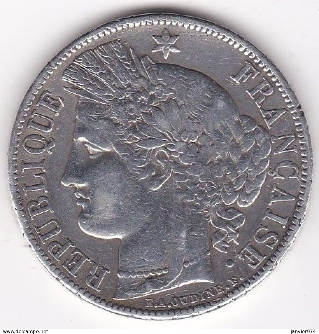 5 Francs Cérès 1851 A Paris , En Argent, Gad# 719 - 5 Francs