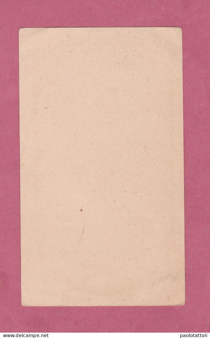Santino, Holy Card- S.Antonio ( Color Seppia-Incorniciato Oro)- Ed. Enrico Bertarelli N° R428- Dim. 104x 61mm - Devotion Images