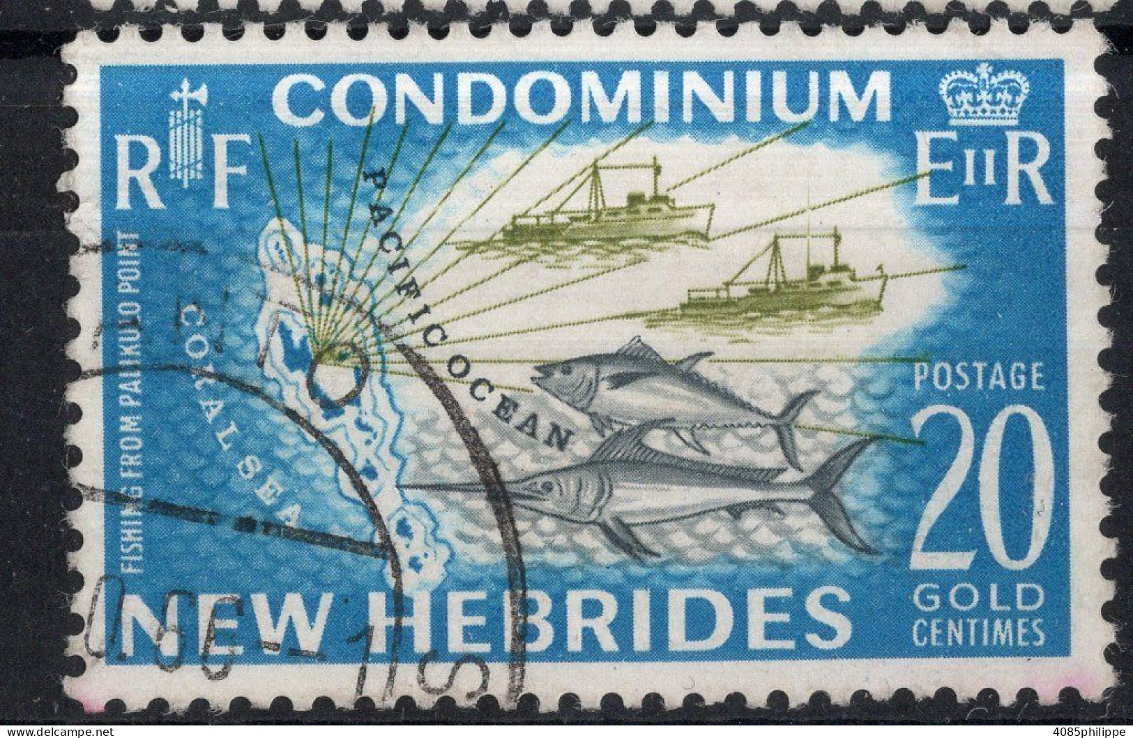 Nouvelles HEBRIDES Timbre-poste N°220 Oblitéré TB  Cote : 3€50 - Used Stamps