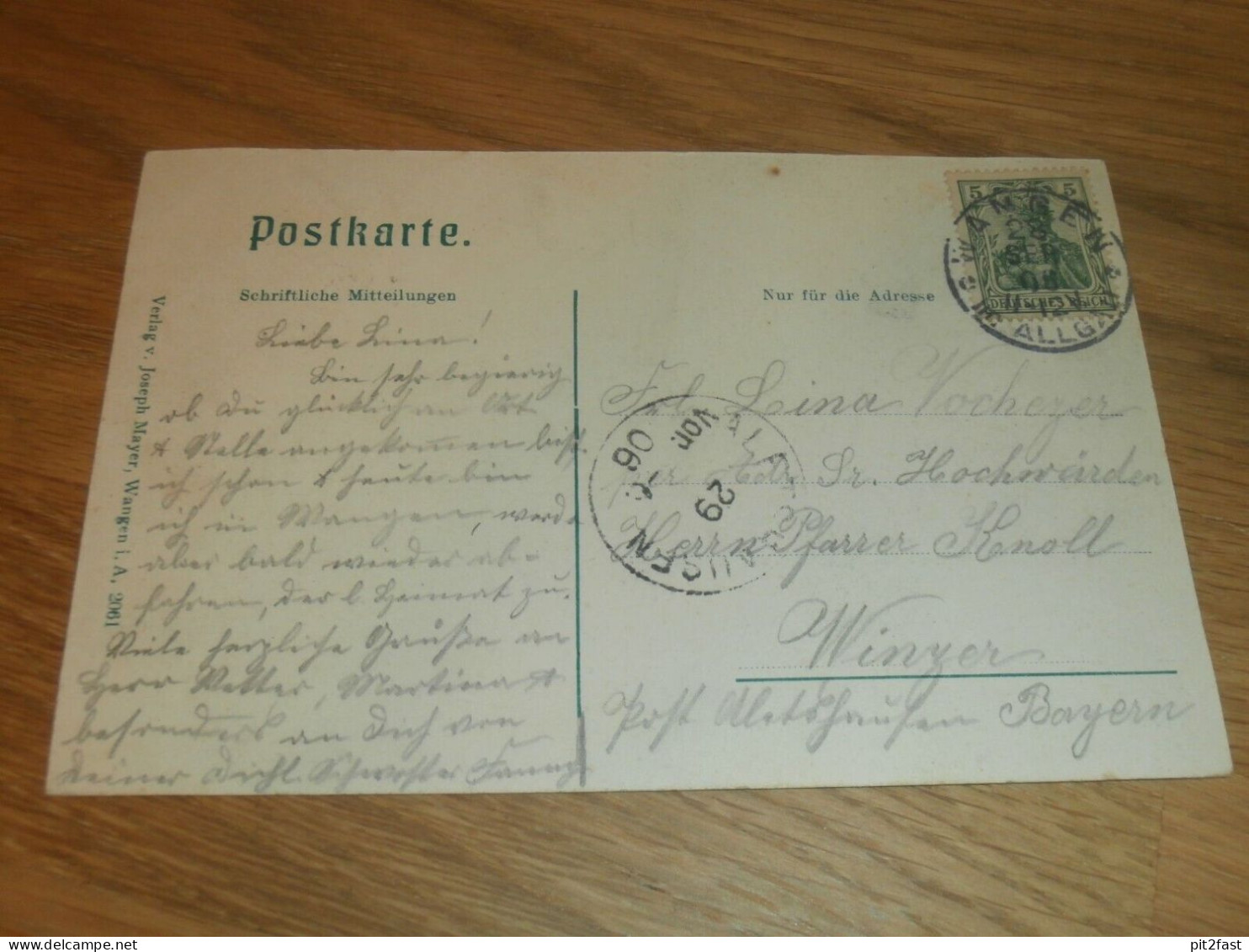 Wangen I. Allgäu , 1905 , Gegenbauer Strasse , Ansichtskarte , Postkarte !!! - Wangen I. Allg.