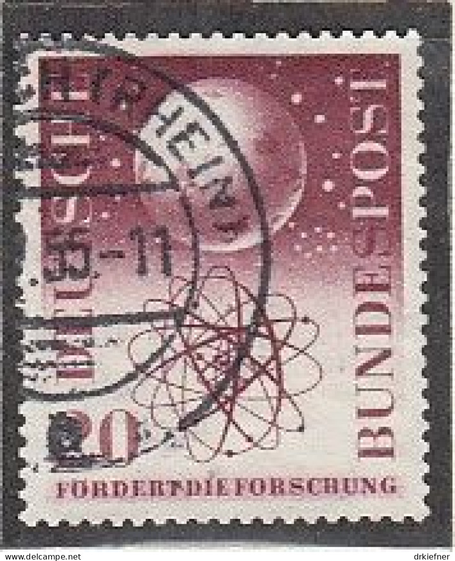 BRD 214, Gestempelt, Forschungsförderung 1955 - Gebraucht