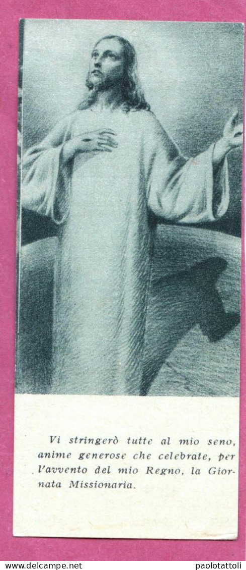 Santino. Holy Card- Preghiera Per La Conversione Degli Infedeli- Iprimatur 7.Luglio.1934. Dim. 105x 46mm - Devotion Images