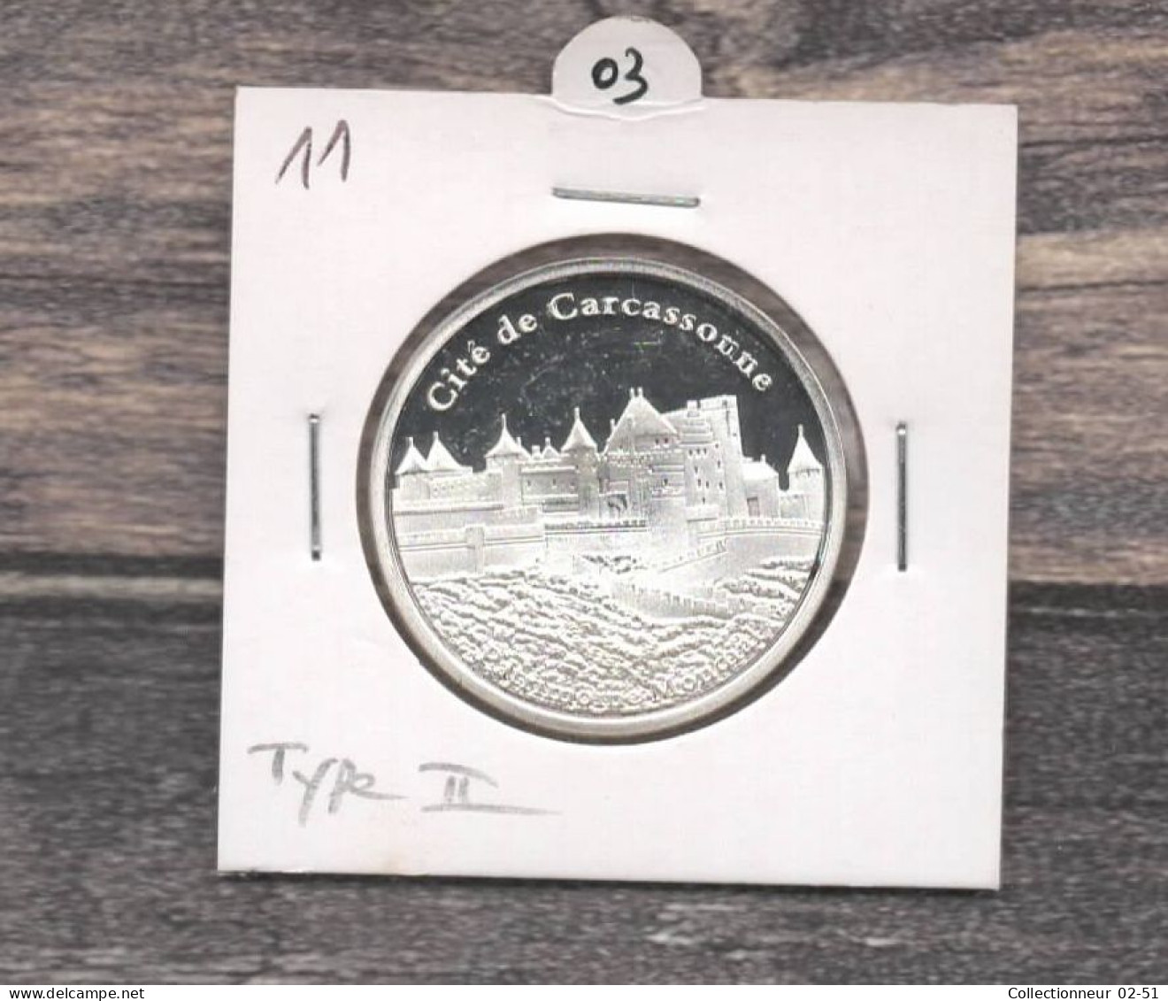 Médaille Souvenirs&Patrimoine : Cité De Carcassonne (type 2) - Other & Unclassified