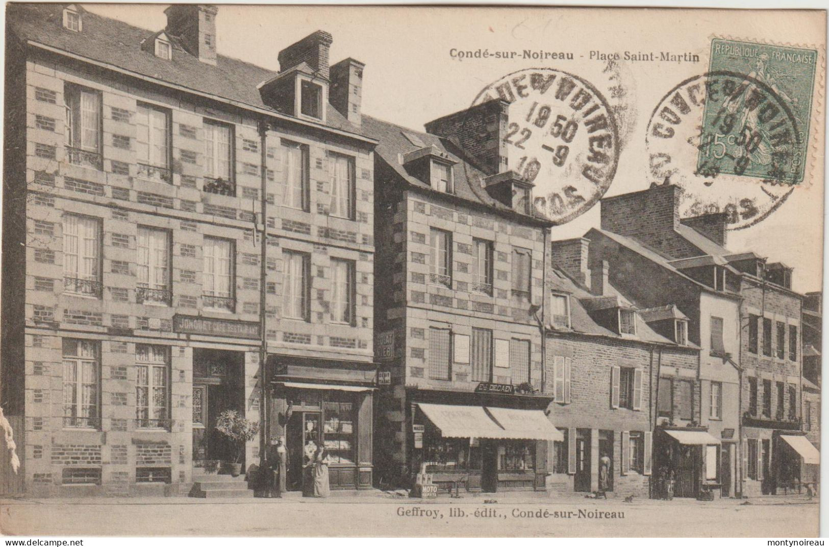 Calvados : CONDE Sur NOIREAU : Place  Saint  Martin - Autres & Non Classés