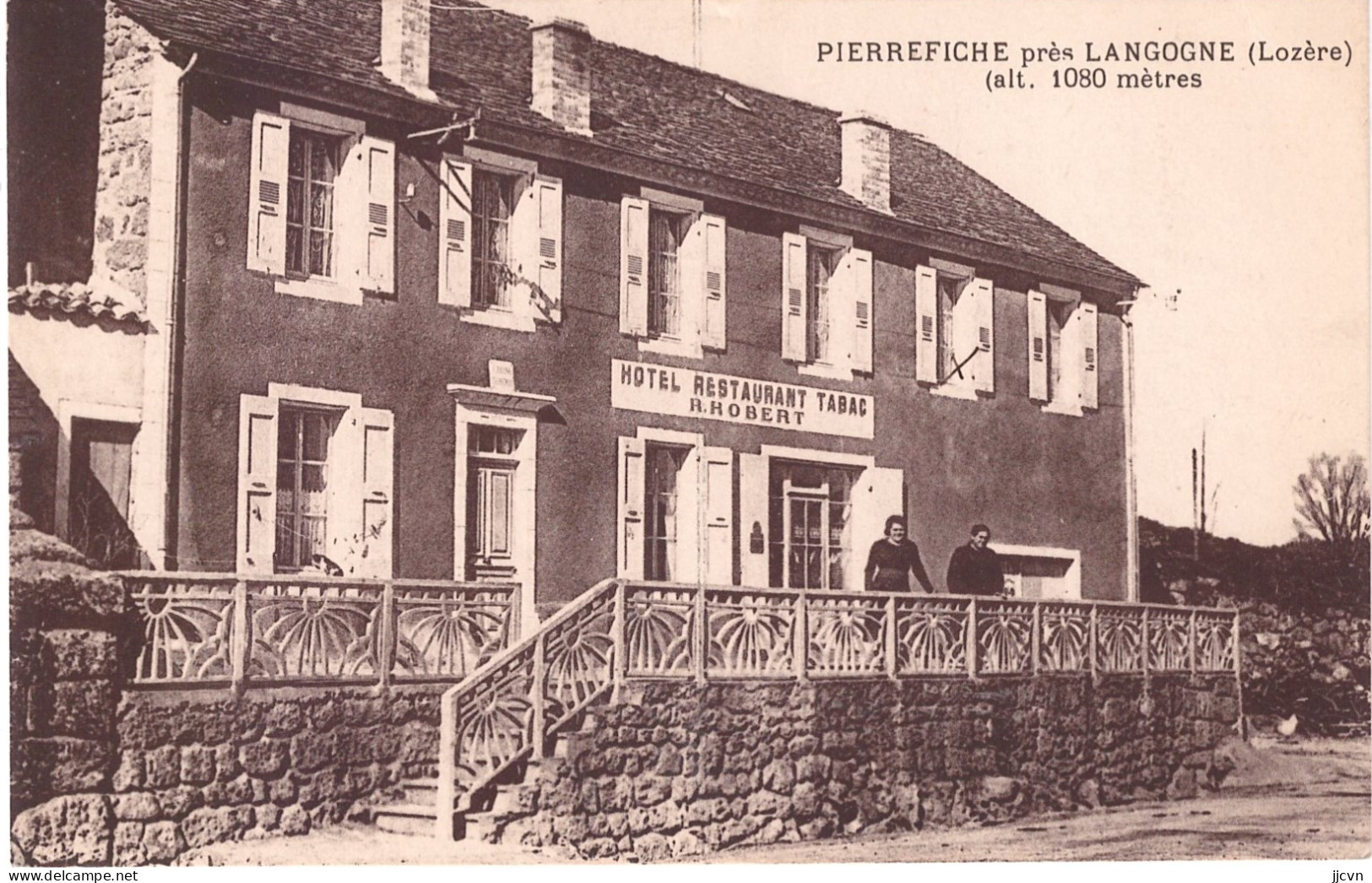 - 48 - Lozère - Pierrefiche Près Langogne - Hôtel Restaurant Robert (Inédite) - Altri & Non Classificati