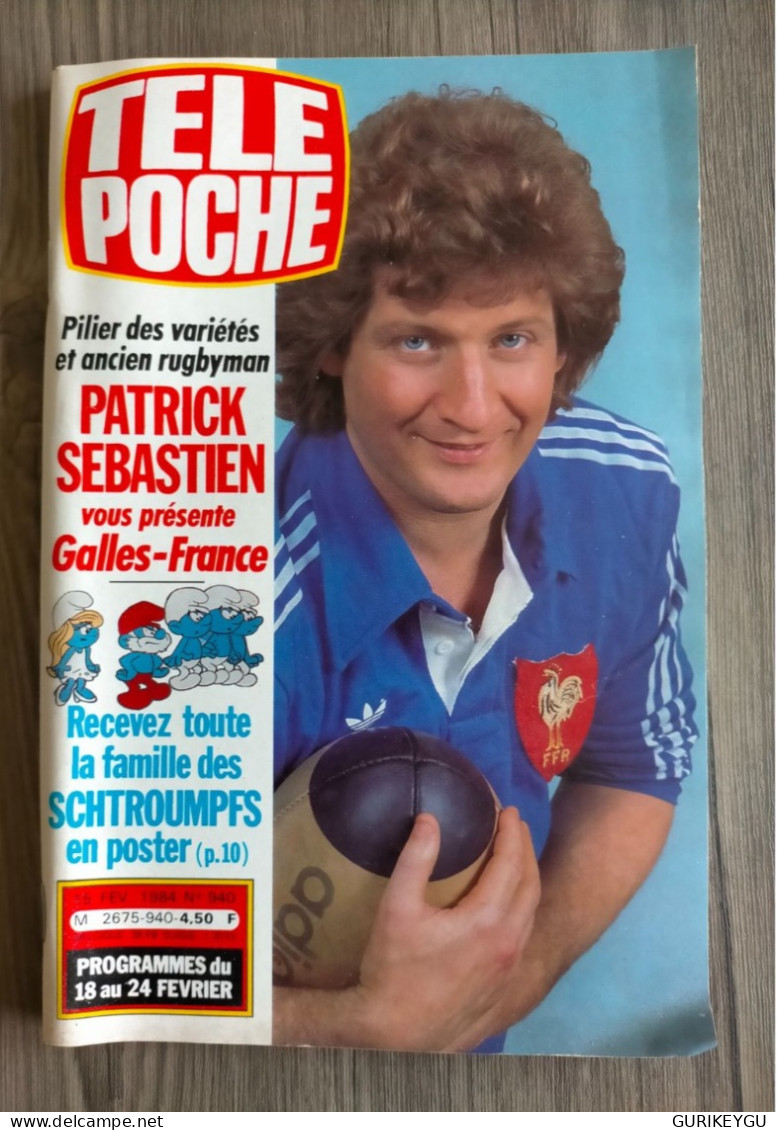 Magazine TELE POCHE N° 940 Les SCHTROUMPFS MESRINE MARIANNE NAPOLEON PATRICK SEBASTIEN  GALLES-FRANCE TTBE - Action