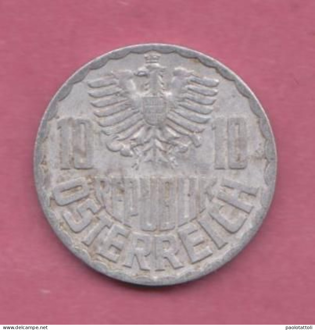 Osterreich, 1970- 10 Groschen. The Austrian Coat Of Arms. Alluminium- MB+, F+, TB+, S+ - Oesterreich