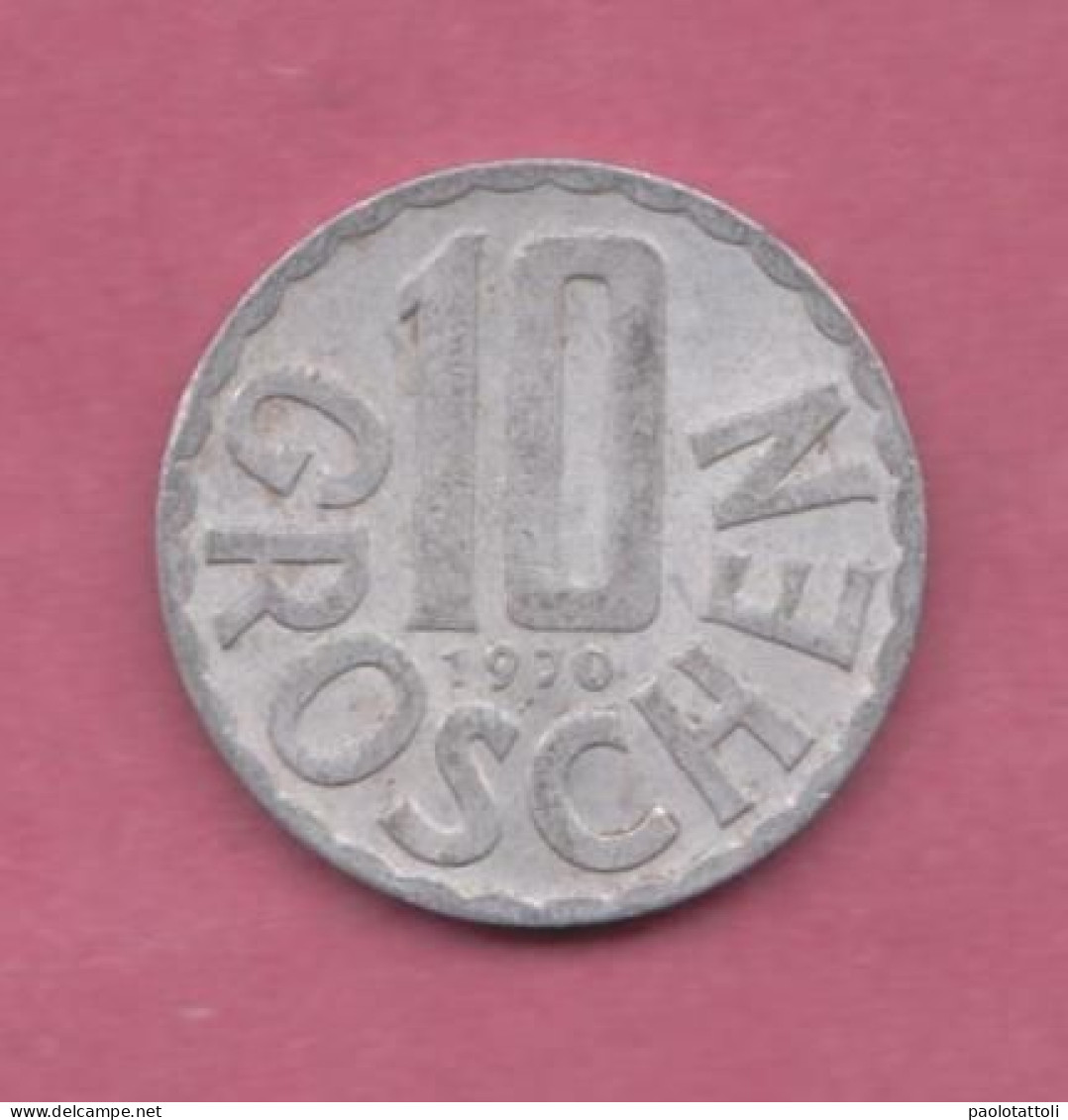 Osterreich, 1970- 10 Groschen. The Austrian Coat Of Arms. Alluminium- MB+, F+, TB+, S+ - Autriche