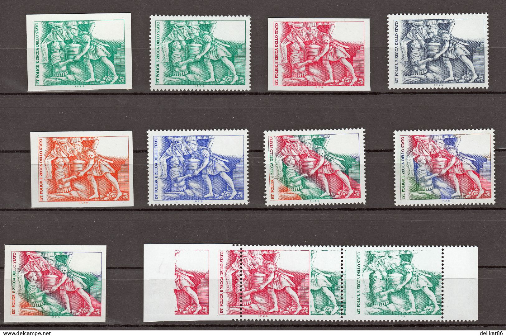 Probedruck Test Stamp Specimen Prove Istituto Poligrafico Dello Stato 2003 - 2001-10: Ungebraucht