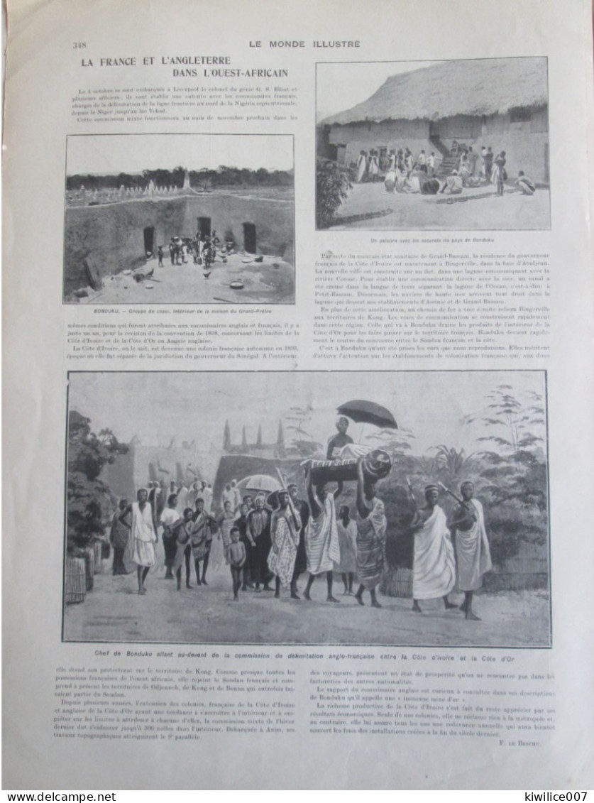 1902 CHEF  DONDUKU Afrique Cote D Ivoire Cote D Or  Cases Village  TERRITOIRE KONG  Soudan - Sin Clasificación