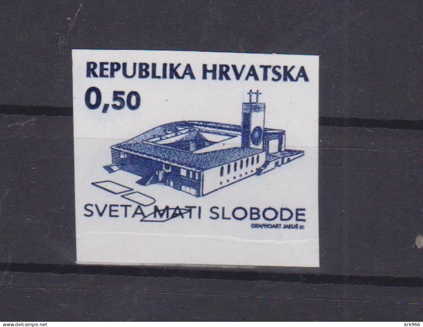 CROATIA.1995 SVETA MATI SLOBODE Charity Stamp,not Issued 0.50 Kn Value  Proof On Paper - Croacia