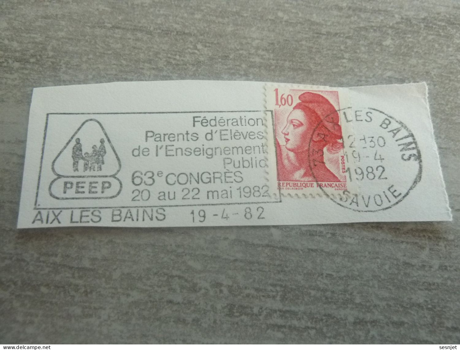 Aix-les-Bains - 63ème Congrès P.e.e.p - Yt 2187 - Flamme Philatélique - Année 1982 - - Used Stamps