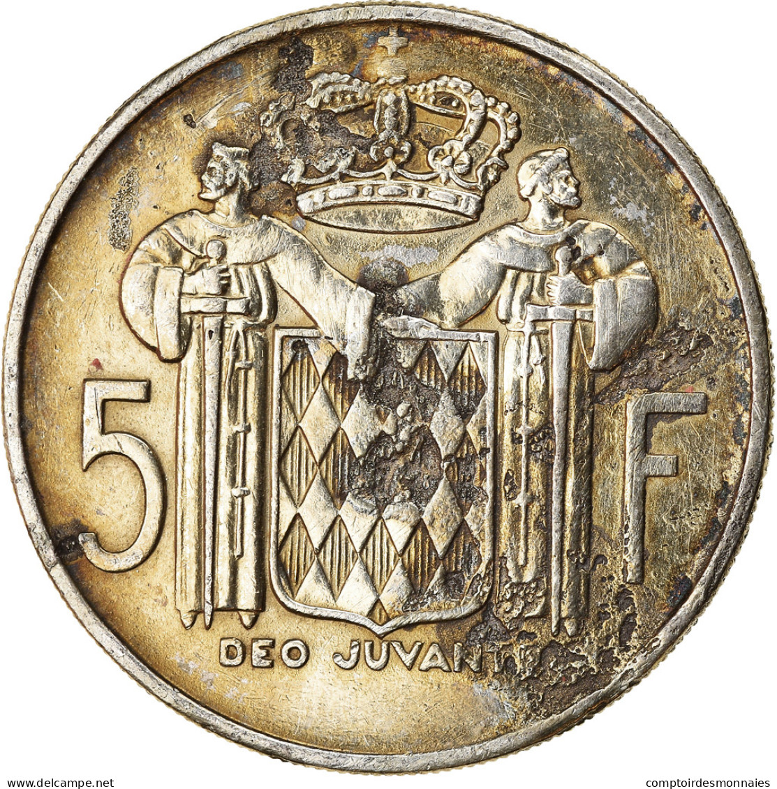 Monnaie, Monaco, Rainier III, 5 Francs, 1960, TB, Argent, Gadoury:MC 152, KM:141 - 1960-2001 Franchi Nuovi
