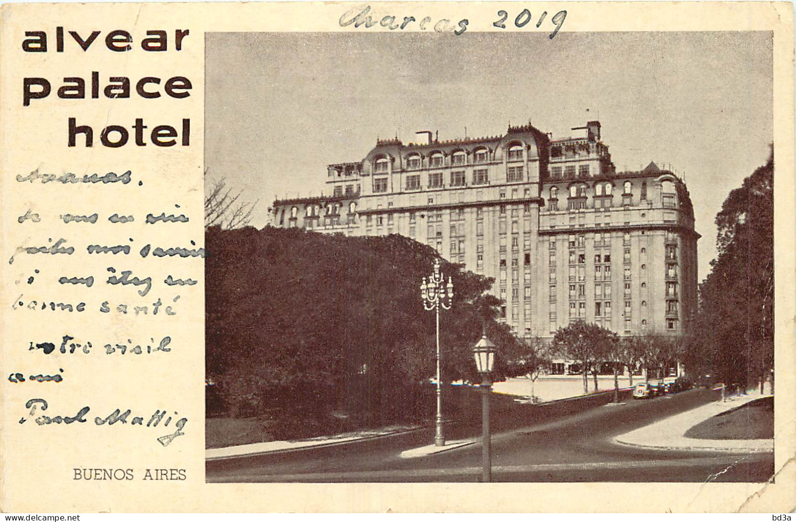  ALVEAR PALACE HOTEL - BUENOS AIRES - ARGENTINE - Hotels & Gaststätten