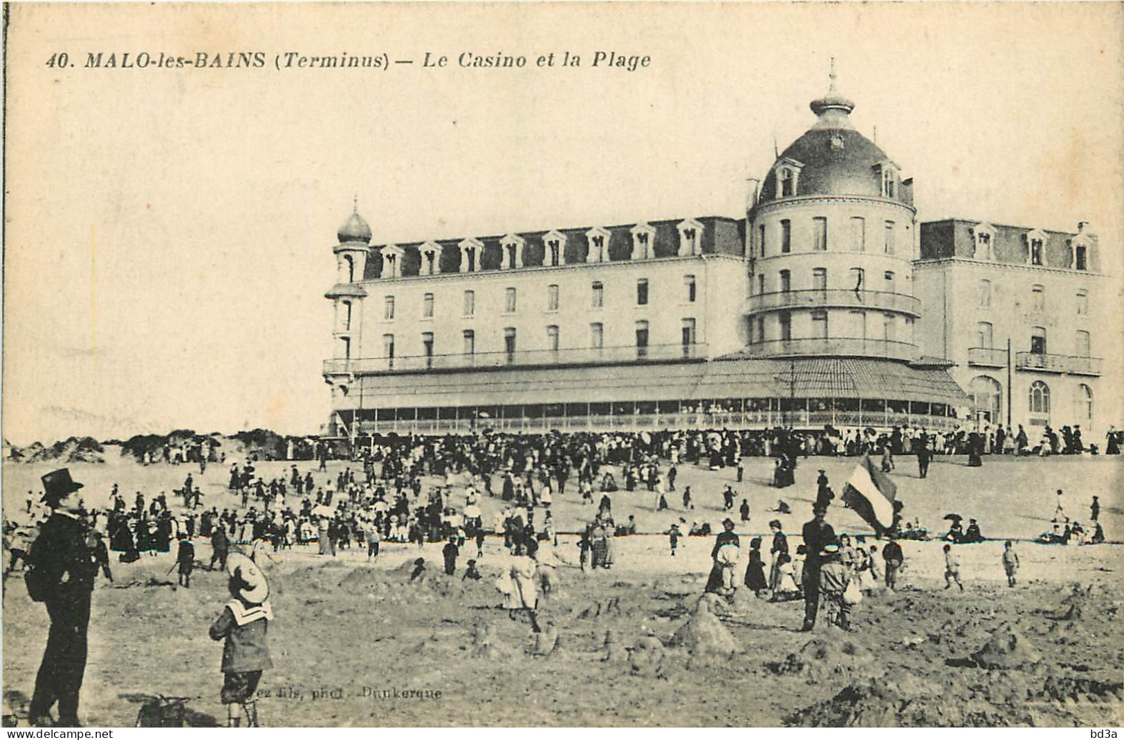 59 - MALO LES BAINS - TERMINUS - LE CASINO ET LA PLAGE - Malo Les Bains