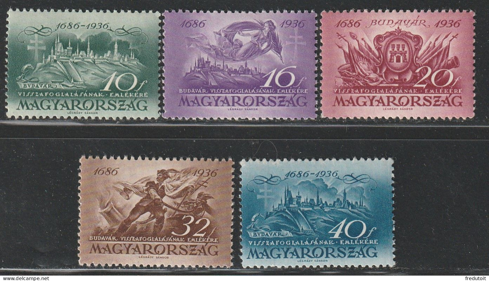 HONGRIE - N°479/83 ** (1936) - Unused Stamps