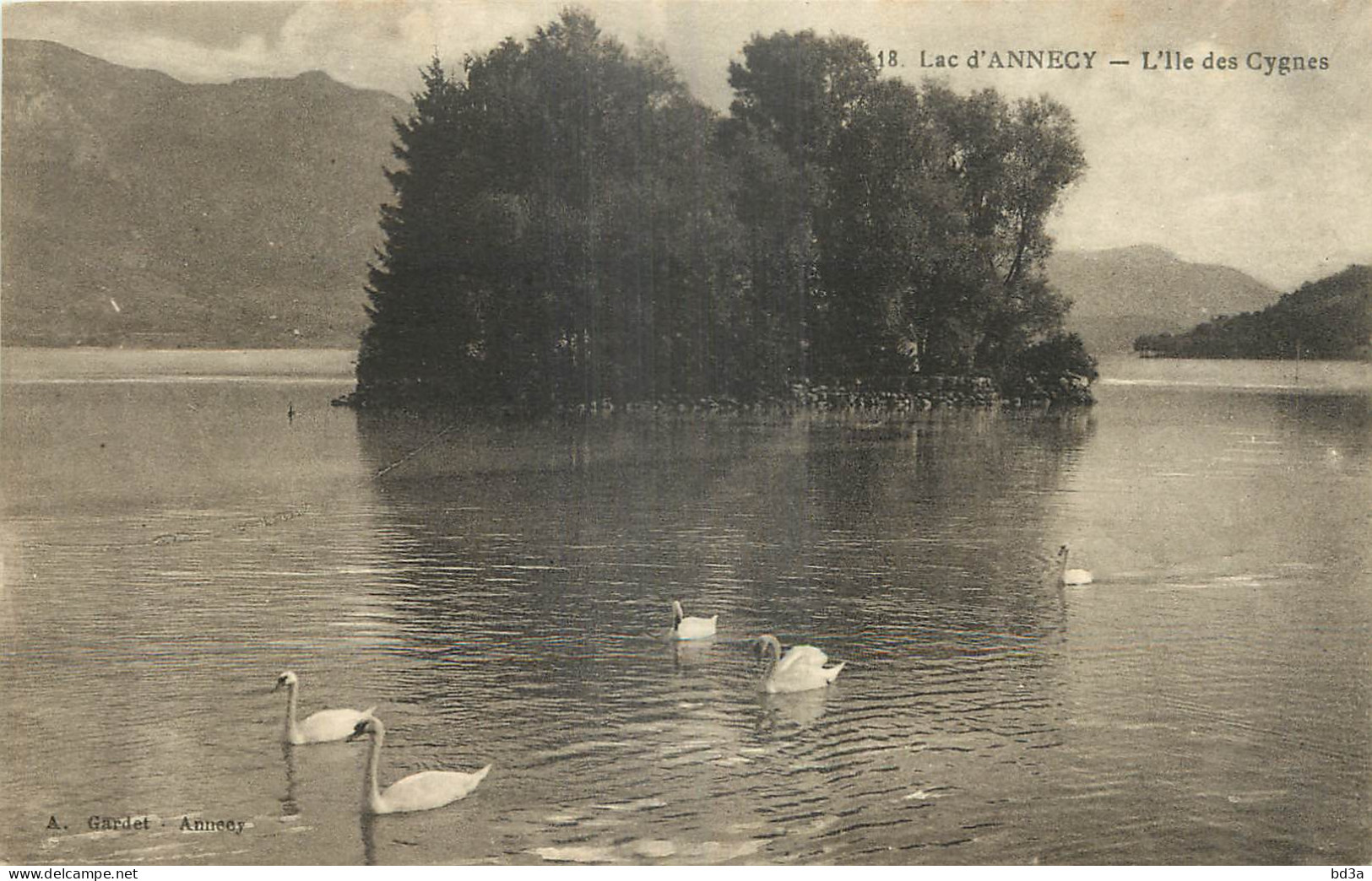 74 - ANNECY -  LAC D'ANNECY -  L'ILE DES CYGNES - Annecy