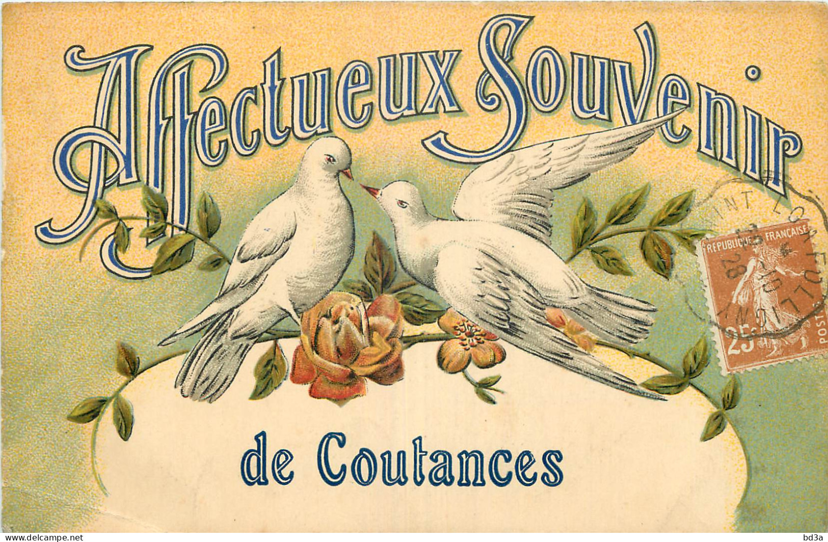 50 - AFFECTUEUX SOUVENIR DE COUTANCES - Coutances