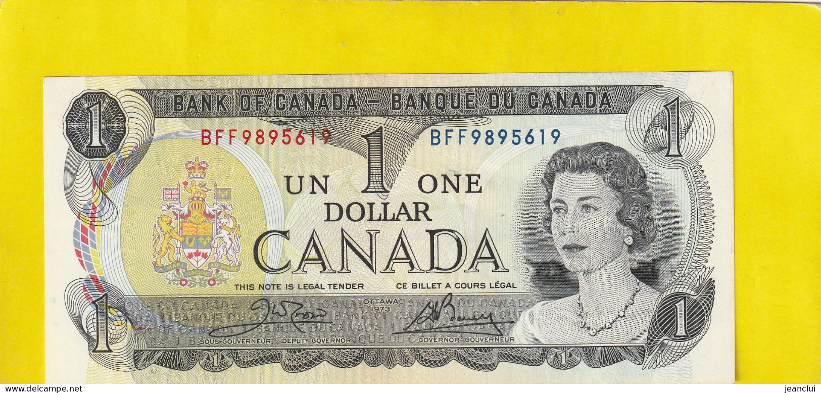 BANQUE DU CANADA  .  1 DOLLAR  - N° BFF 9895619   2 SCANNES  .  ETAT LUXE - Kanada