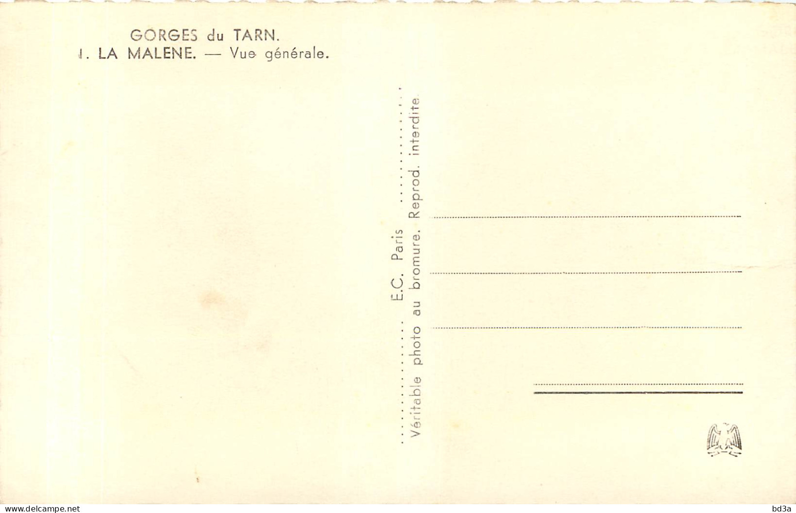 48 - GORGES DU TARN -  LA MALENE - Sonstige & Ohne Zuordnung