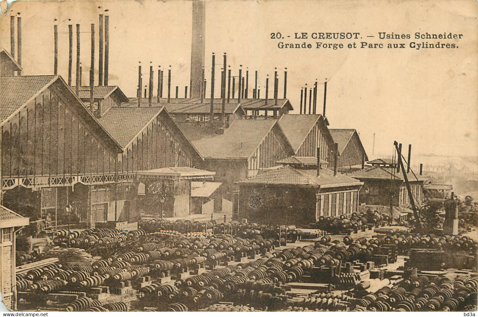 71 - LE CREUSOT - USINES SCHNEIDER - GRANDE FORGE ET PARC AUX CYLINDRES - Le Creusot