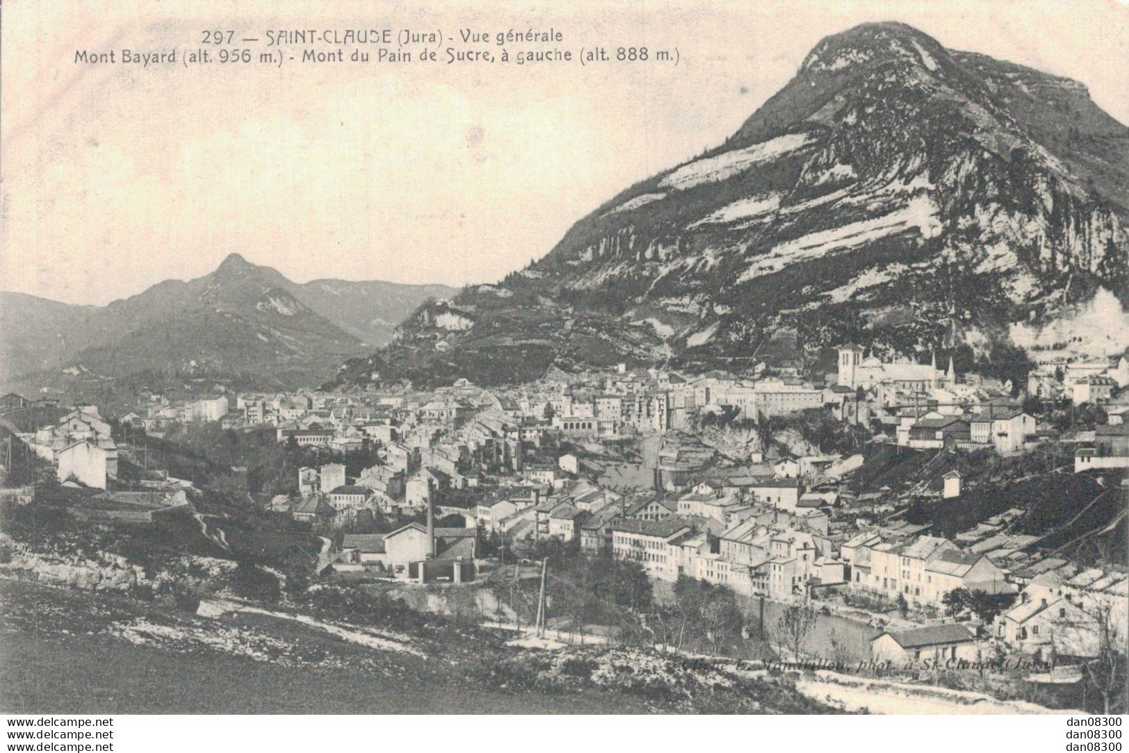 39 SAINT CLAUDE VUE GENERALE MONT BAYARD ET MONT DU PAIN DE SUCRE - Saint Claude