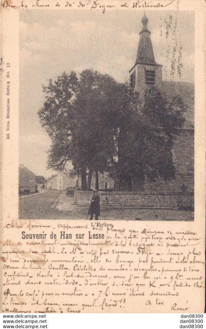 BELGIQUE SOUVENIR DE HAN SUR LESSE L'EGLISE - Rochefort