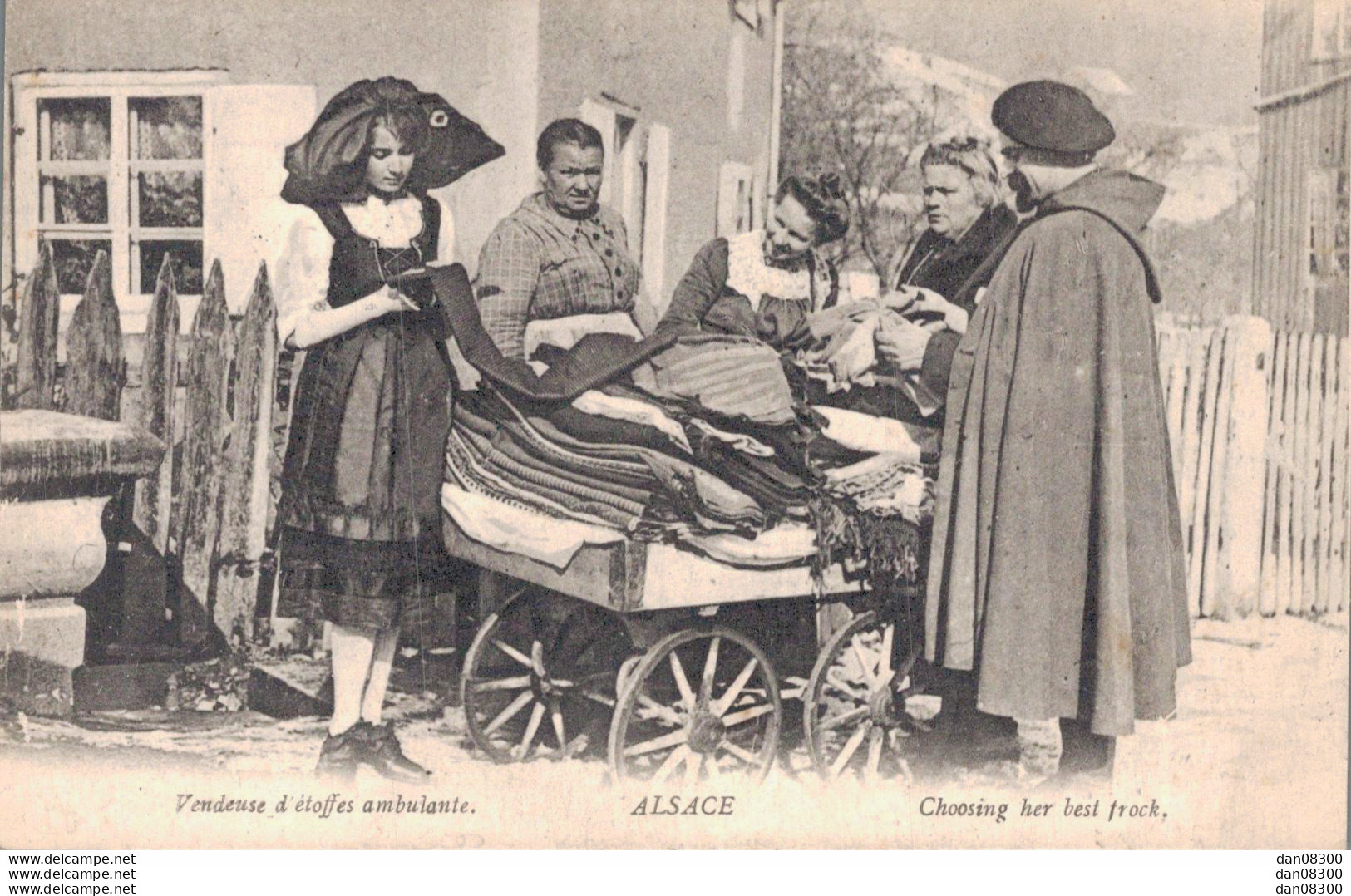 67 ALSACE VENDEUSE D'ETOFFES AMBULANTE - Street Merchants