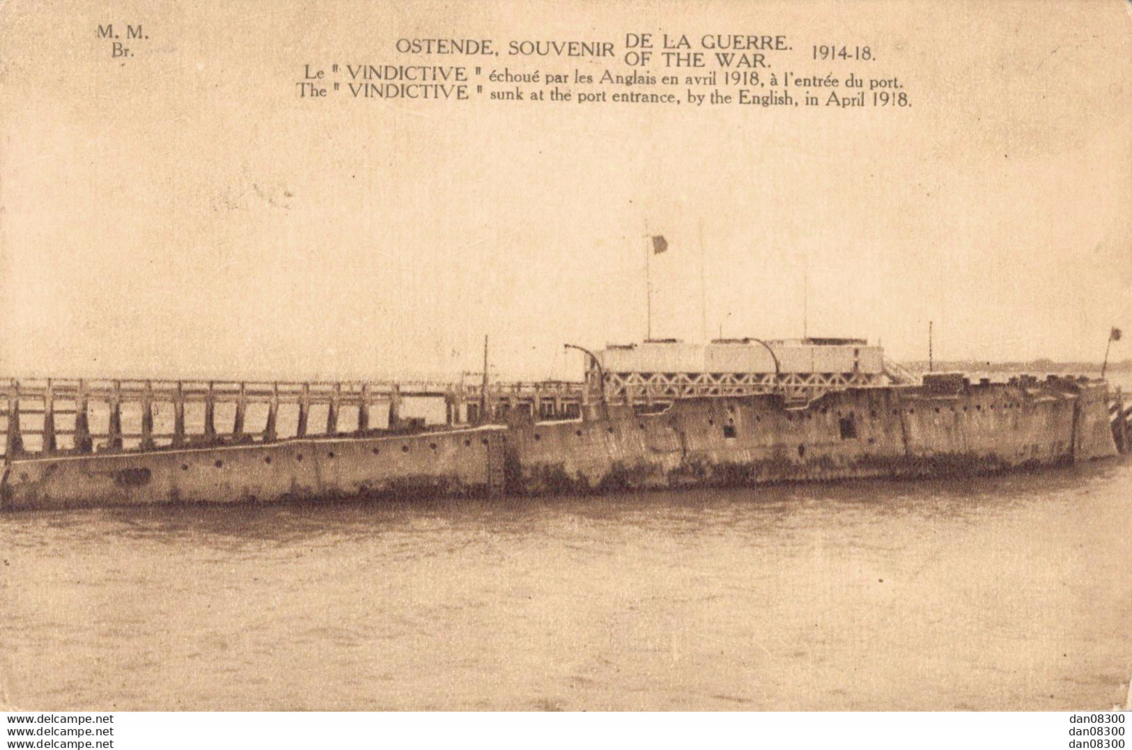 BELGIQUE OSTENDE SOUVENIR DE LA GUERRE 1914-18 - Oostende