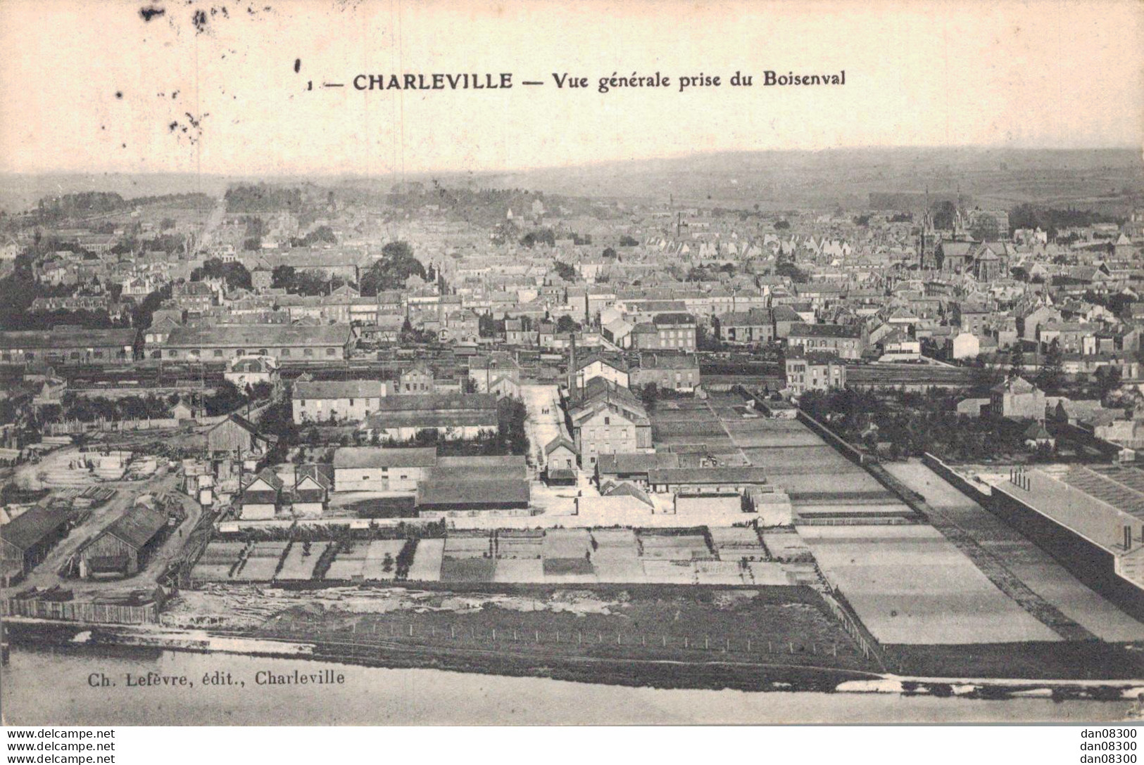 08 CHARLEVILLE VUE GENERALE PRISE DU BOISENVAL - Charleville
