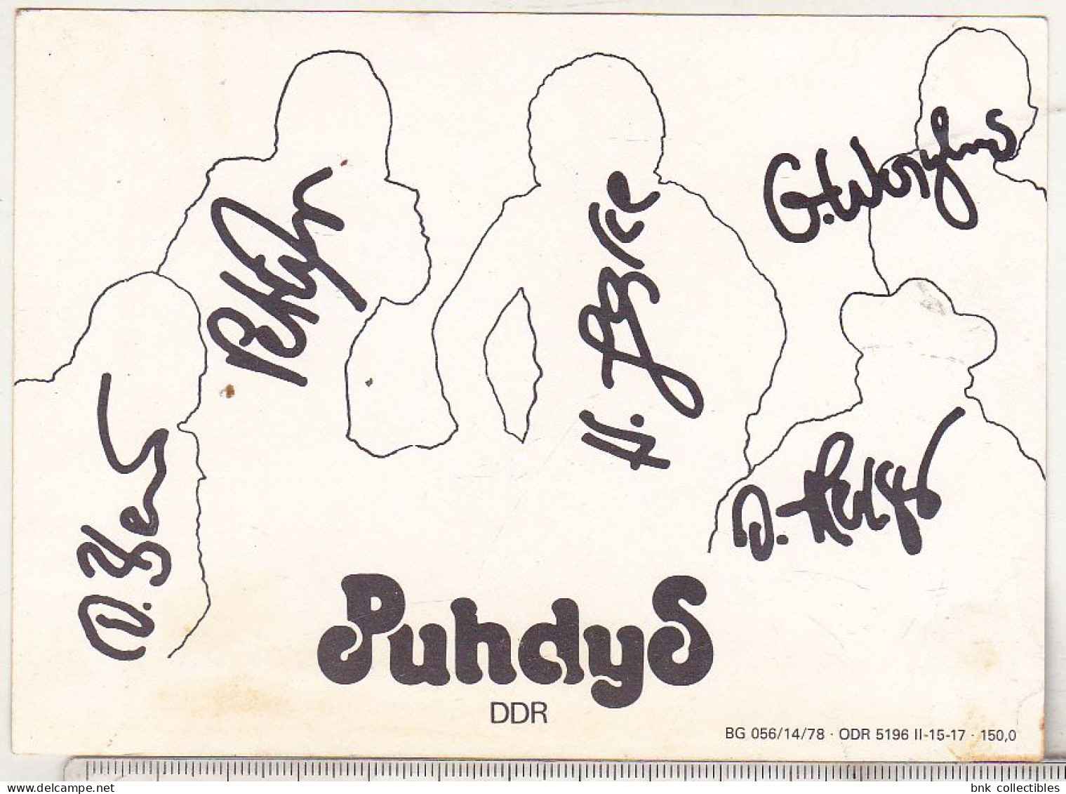 Puhdys  - Germany Old Photo , Autogramme  - Music Stars - Famous People