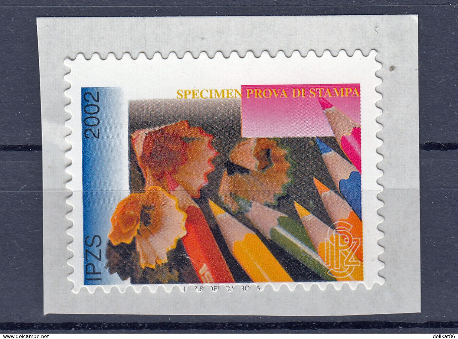 Probedruck Test Stamp Specimen Prove Istituto Poligrafico Dello Stato 2002 - 2001-10:  Nuevos