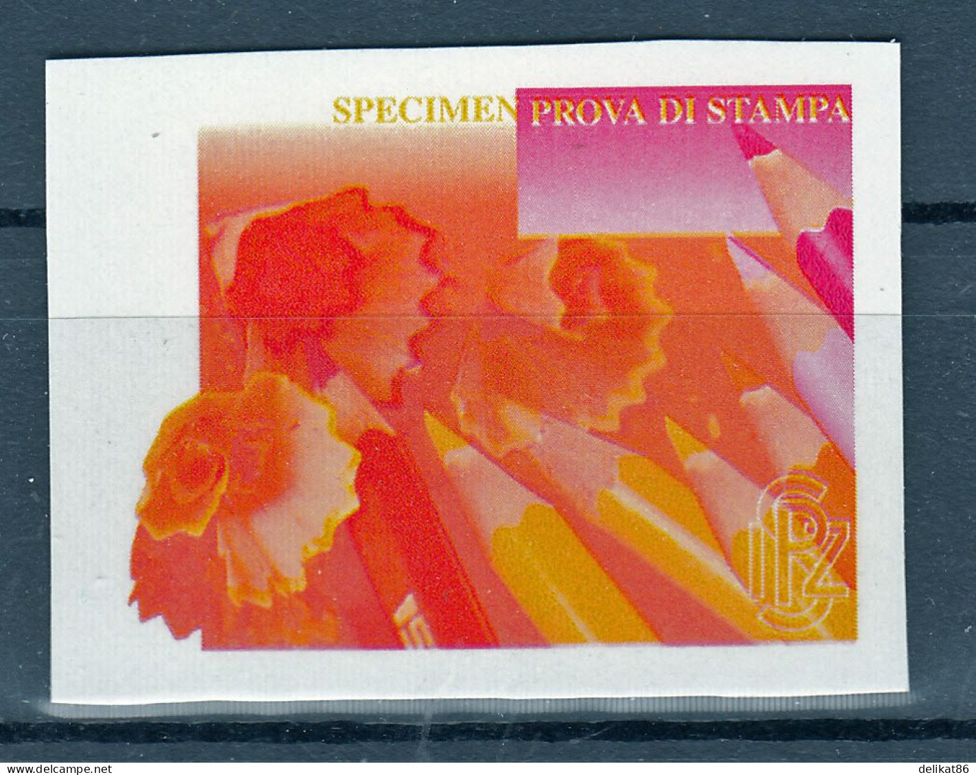 Probedruck Test Stamp Specimen Prove Istituto Poligrafico Dello Stato 2002 - 2001-10: Ungebraucht