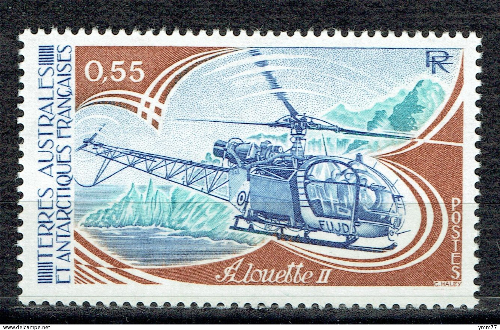 Aviation. Hélicoptère "Alouette II" - Unused Stamps