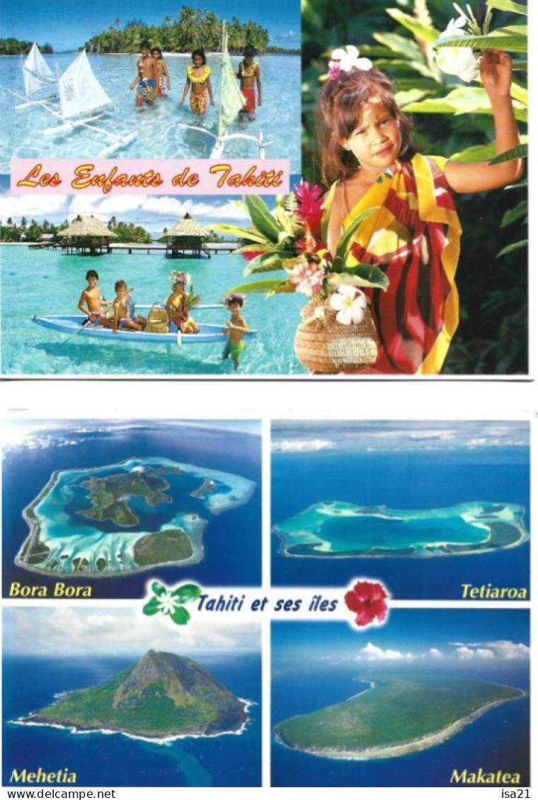 5 Cartes Postales Sur TAHITI: Diverses Vues. - Tahiti