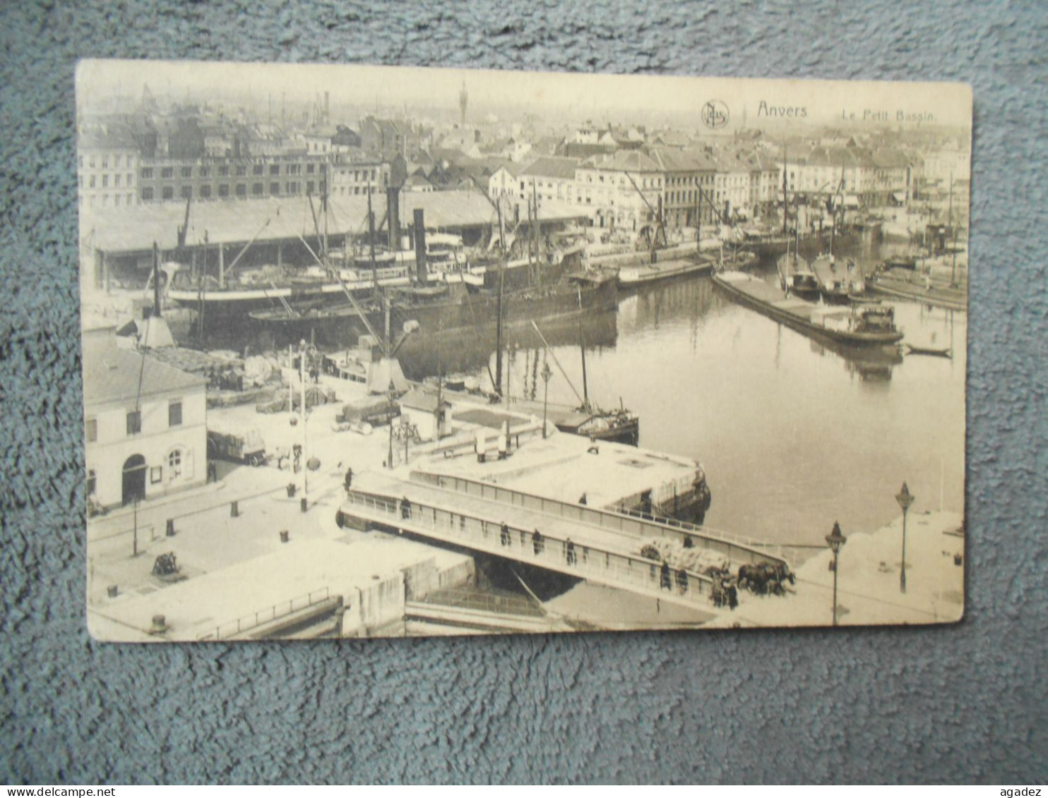 Cpa Anvers Antwerpen Le Petit Bassin 1923 - Antwerpen